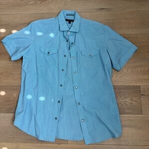 Banana Republic Men’s Button Down Shirt, Blue Size M